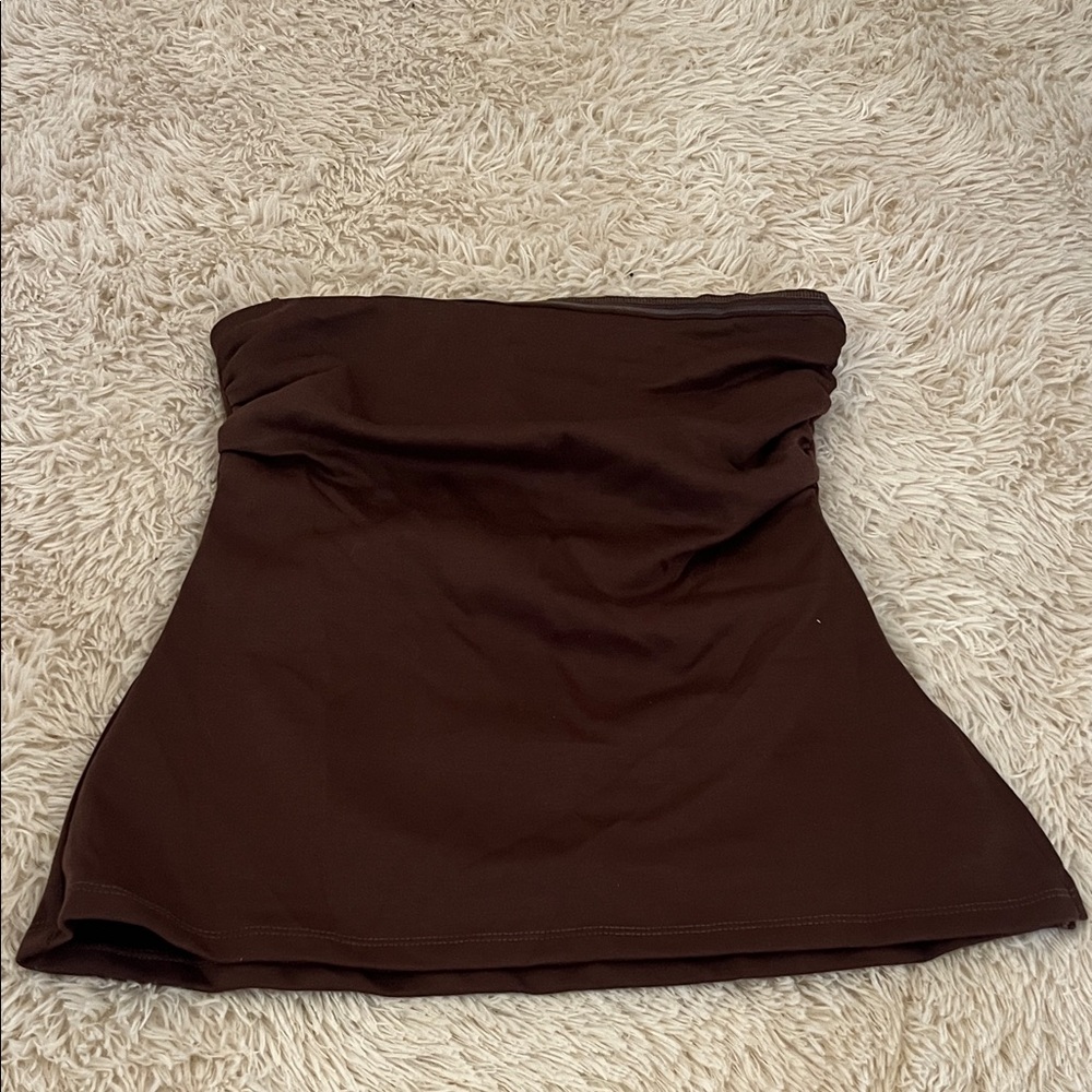 Strapless Chocolate Brown Tube Top